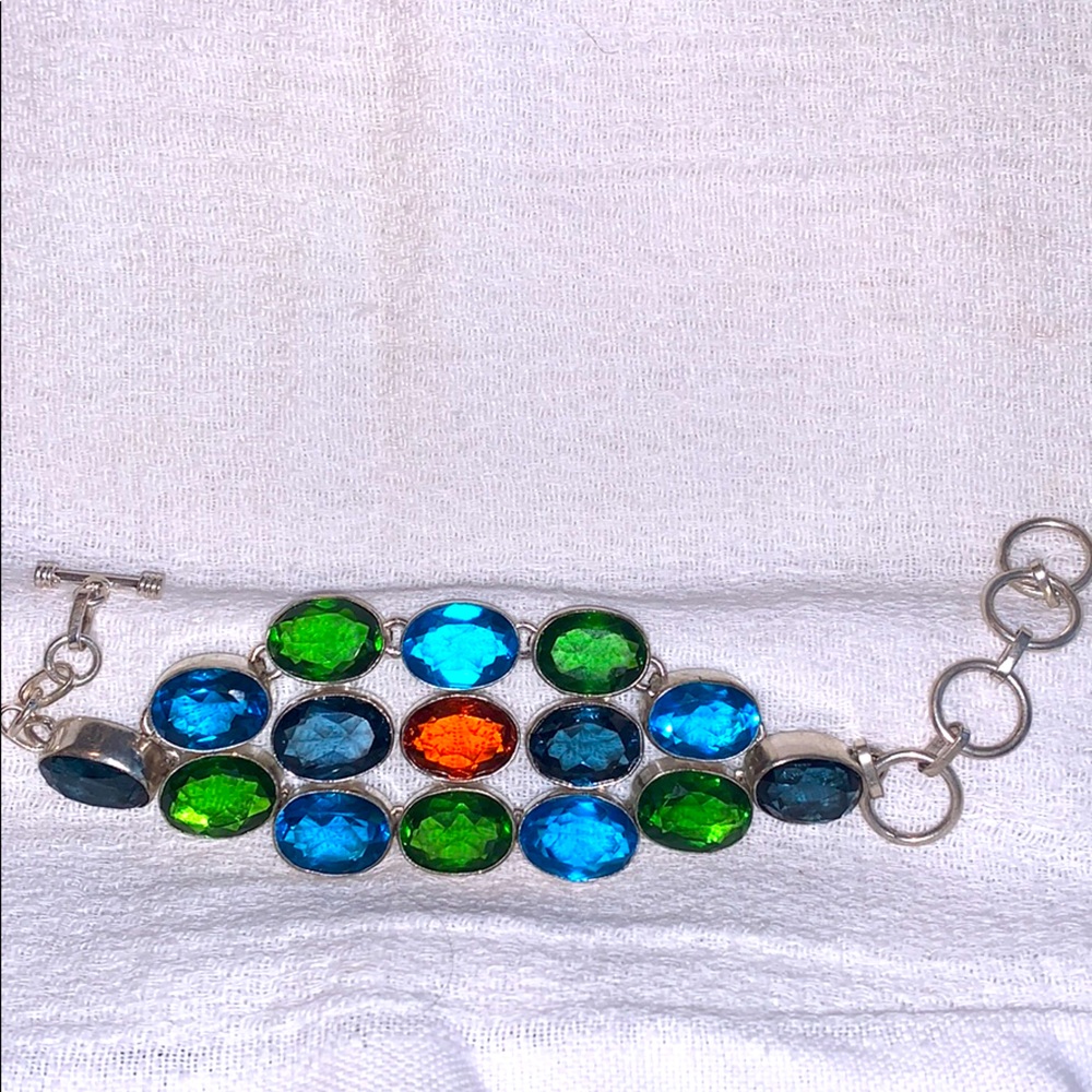 Colorful statement bracelet